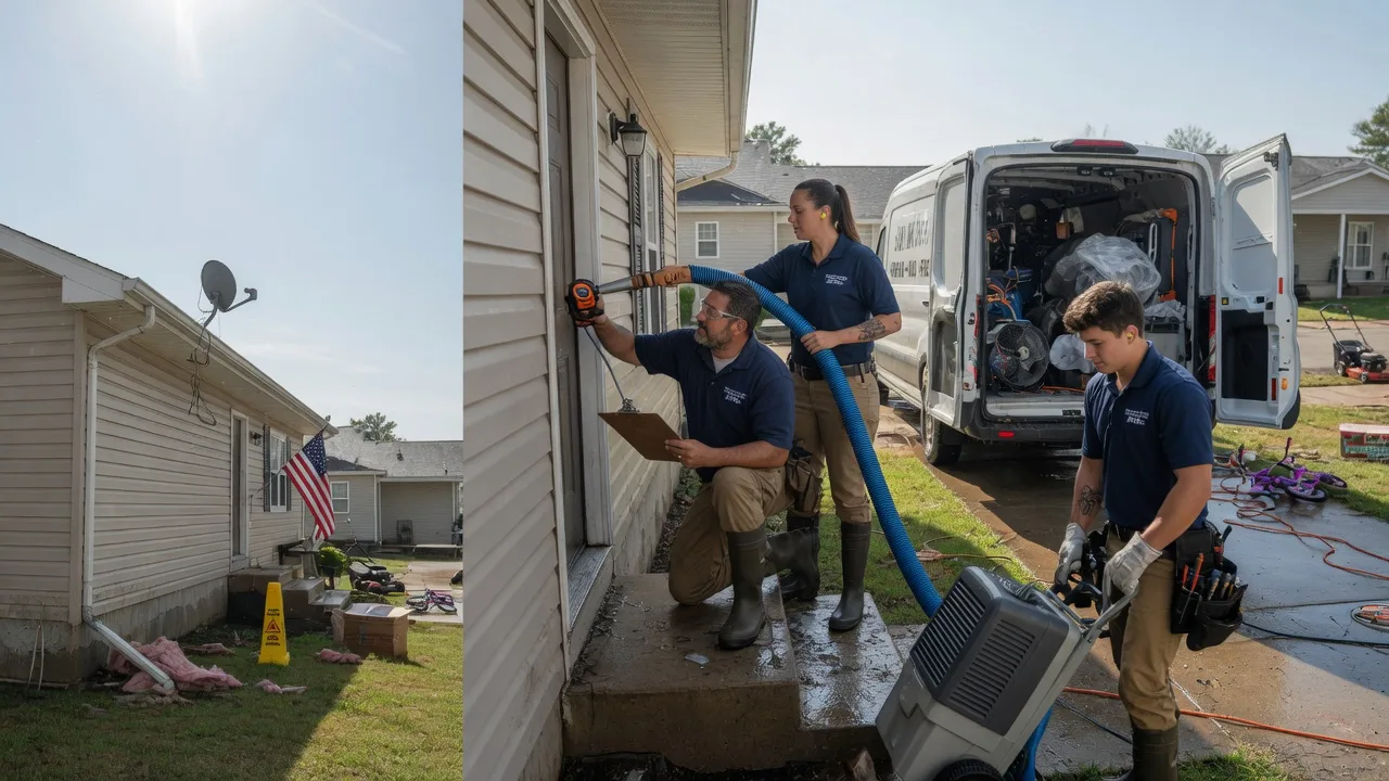 Ceiling Water Damage Restoration in Louisburg, MO near me